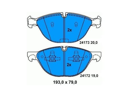 kaufen X6 E71 BMW Frontbremsbelag 34116778048 Rostverhütung Rostfest online manufacture