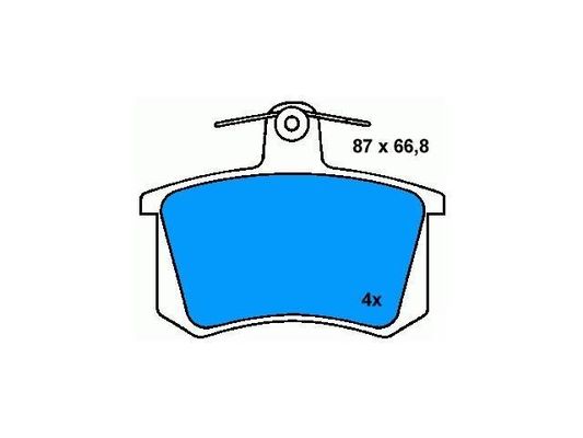 4A0698451 BMW Bremsplatte