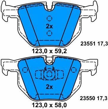 Branddämmung 34216769105 Kraftfahrzeugbremspad Ermüdungsbeständig Für BMW X1 E84